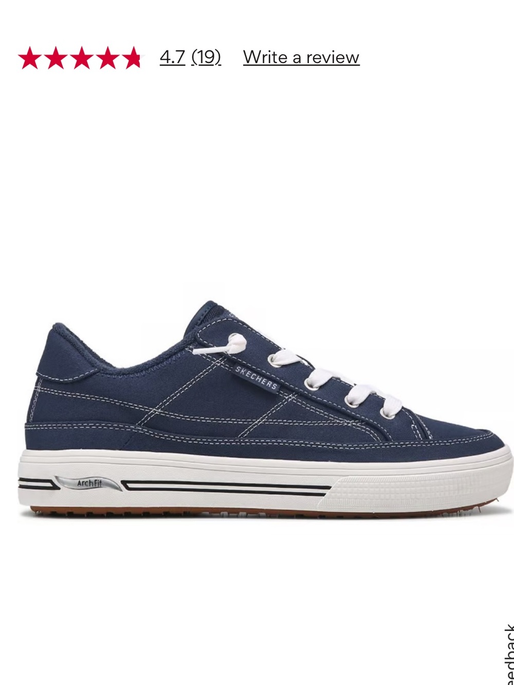 Women's Arch Fit Arcade Arcata Canvas Sneaker, NWT!! - Picture 2 of 11